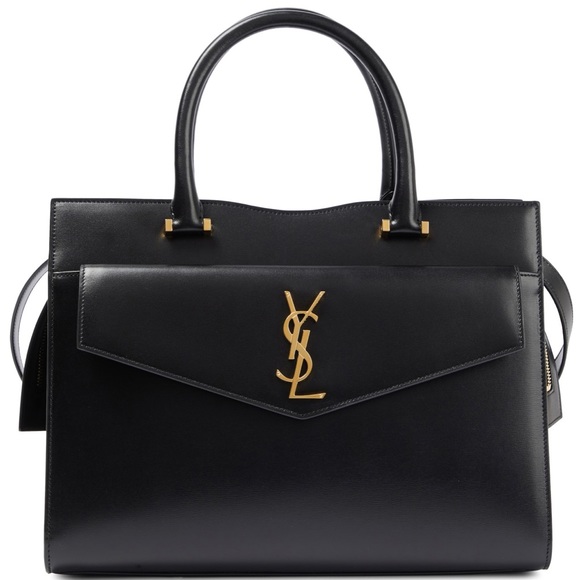 SAINT LAURENT Uptown Medium leather tote bag - Picture 2 of 9